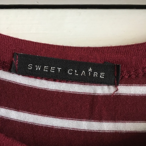 Sweet Claire Striped Knot At The Waist Dress-L - Picture 5 of 6